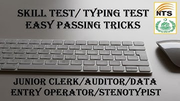 How to 100% Pass Skill/Typing Test Easily || LDC | UDC | DEO | Computer Operator | Junior Auditor