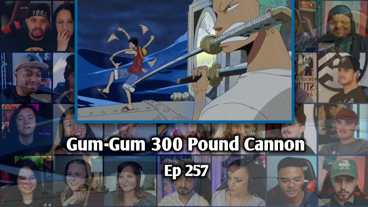 LUFFY AND ZORO COMBO ATTACK REACTION MASHUP - ONE PIECE EPISODE 257
