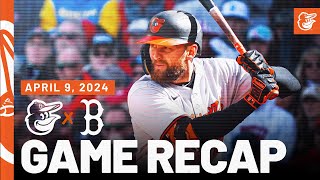 Orioles vs. Red Sox Game Recap (4\/9\/24) | MLB Highlights | Baltimore Orioles