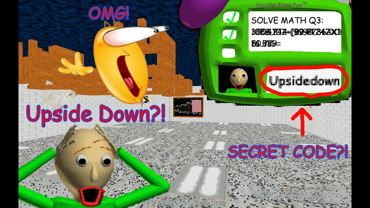 Baldi's basics SECRET CODE?! Part 2 - YouTube