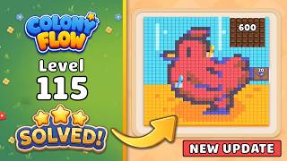 Colony Flow! Level 115 (107) Walkthrough 🐜 | ABI GAMES Solution & Gameplay 🧩 (New Update)