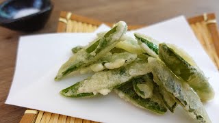 Crispy Snow Pea Tempura