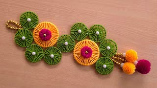 I Used Old Bangles And Wool To Make This Easy Beautiful Wall Hanging Best Out Of Waste Bangles
