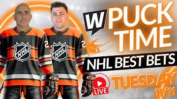 Tonight’s NHL Bets You CAN’T Miss! | Tuesday Picks, Predictions & Best Bets | PuckTime 11/11