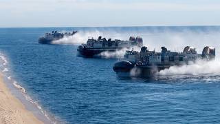 Details US Marines in Action Deploying Gigantic LCAC Hovercraft for Beach Invasion Update