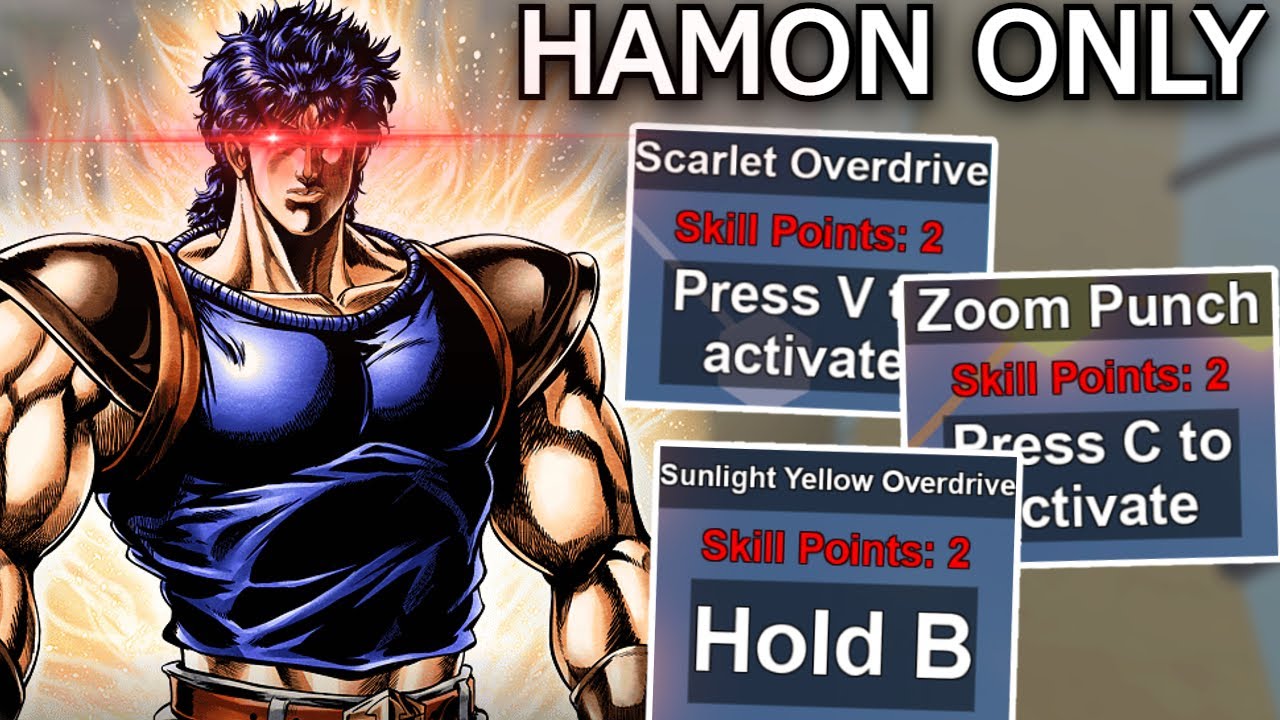 [YBA] HAMON ONLY (Jonathan Joestar Challenge) - YouTube