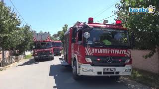 Büyükkılıçlı'da iki katlı bina yandı