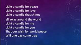 Light a Candle for Peace with lyrics