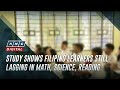 Study shows filipino learners still lagging in math science reading  anc