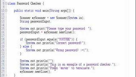 Java Programming - Password Checker