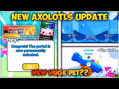 ?NEW HUGE SECRETS *FASTEST WAY TO UNLOCK THE PORTAL* New Axolotls Update, Void World, And More | PSX