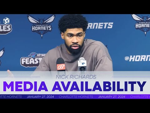 Hornets vs Jazz: Nick Richards Postgame Media Availability | 1/27/2024