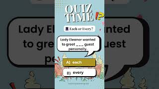 Quick English Grammar Quiz – No, None, Each, Every, Either, Both! #easyenglisheveryday #quiz