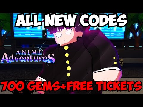 NEW CODE] NEW 700 GEMS CODE & 7 FREE UNIT TICKETS! ANIME ADVENTURES ROBLOX  