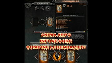 CONFUSED ABOUT INFUSE?! ANIMA ARPG / INFUSE CORE TO COMBINE LEGENDARIES WITH THE EPIC BEASTY GAMER
