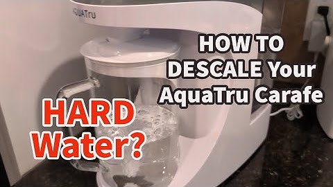 HOW TO Descale an AquaTru Carafe RO Water Purifier