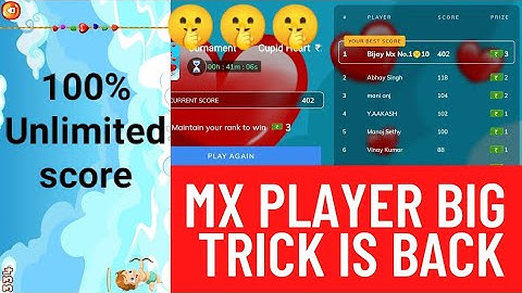 Mx player game tricks | Mx player new game unlimited score trick | Mx player game earning trick |