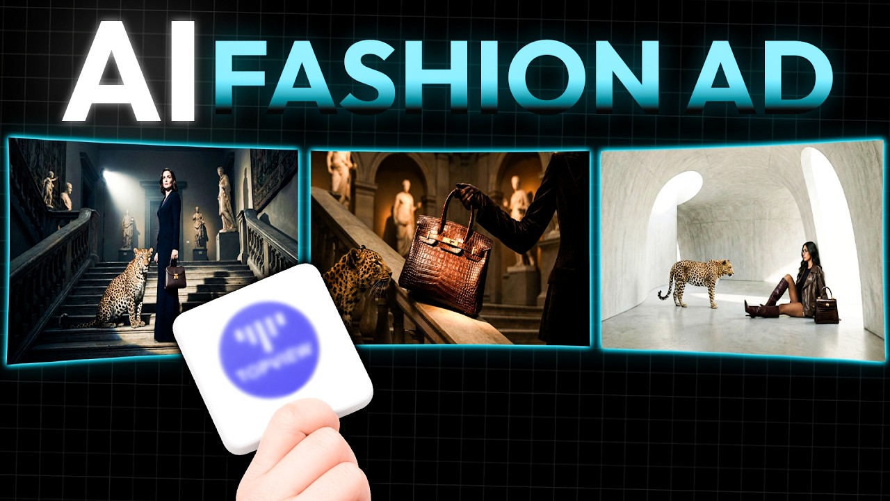 AI Influencer Fashion Ad Tutorial | Cinematic Workflow with Topview AI Board