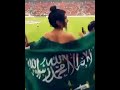 حسبي الله ونعم الوكيل راية التوحيد في مباراة ودية للفرية السعودي قبل بطولة كأس العالم روسيا