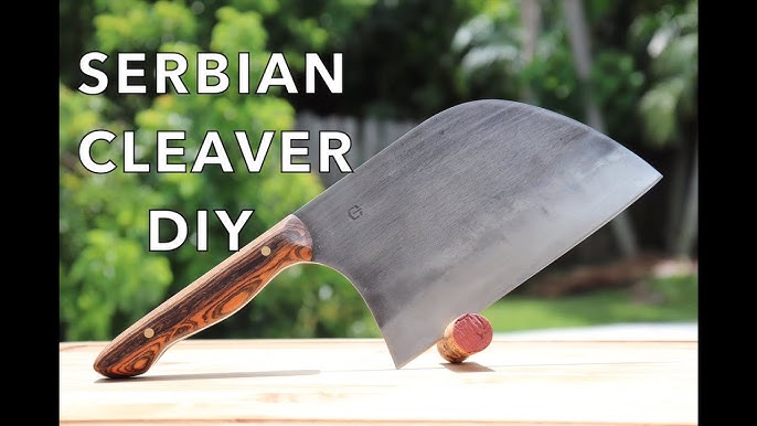 Rustic Hand Forged Serbian Cleaver