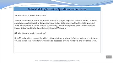 What is Data Model Meta Data?What is Data Model Repository?