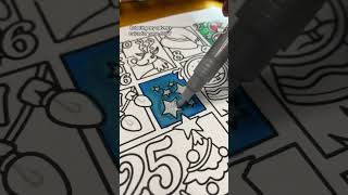 Advent Calendar Coloring Page - Day 7 Winter Stars #colorwithme #coloringpages#coloring #art