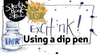 Draw Tip Tuesday: Using a Dip Pen