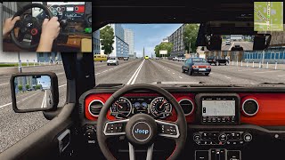Jeep Wrangler Rubicon 2022 - City Car Driving screenshot 2