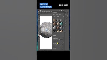 HOW TO MAKE 3D MOON IN ILLUSTRATOR | MAKE MOON IN ILLUSTRATOR | 3D MOON |HOW TO USE REVOLVE IN (A.I)