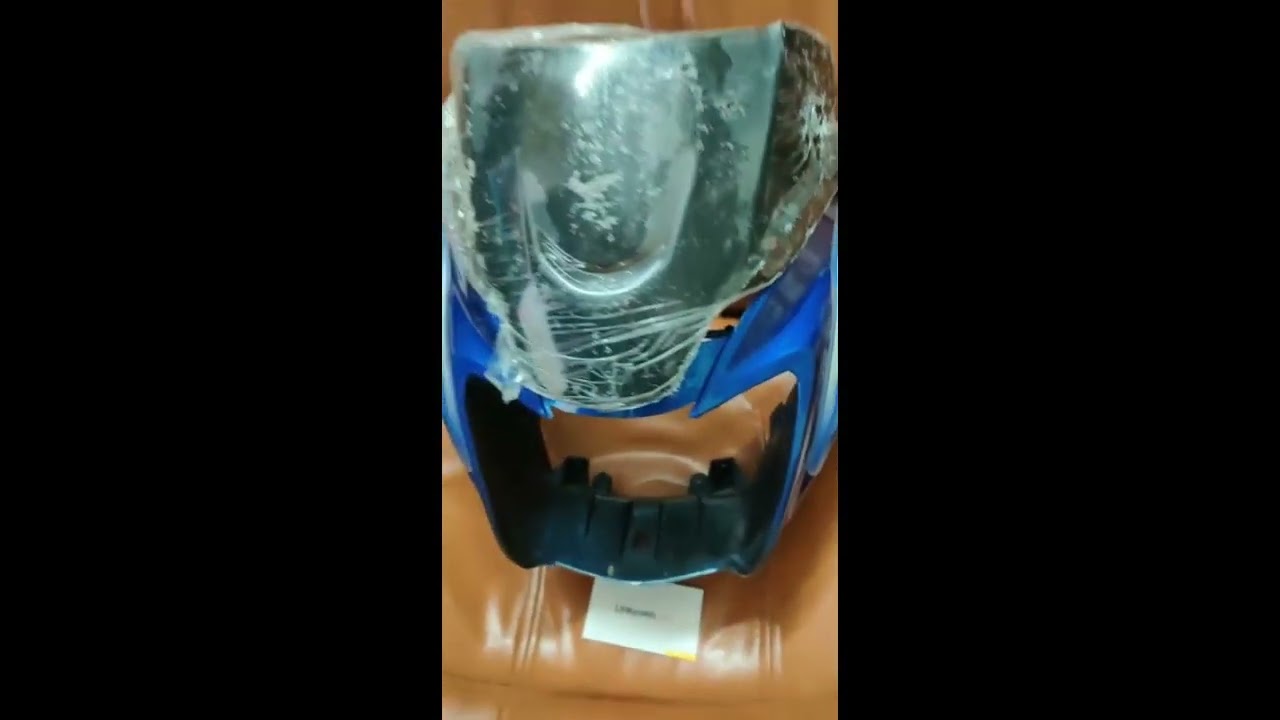 Blue TVS Star City Plus Headlight Visor, Fairing, Mask