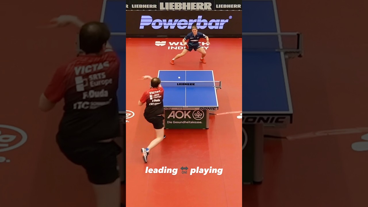 Coach turns into player 😁🤯 Good performance by Frederik Duda, coach of TTC Bergneustadt💯