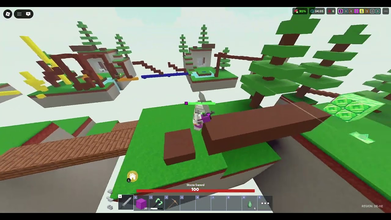 This is how i won a roblox bedwars match
