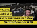 Ryzen Threadripper 3990X Overclocked to 4500 MHz With EK Magnitude Water Block | SkatterBencher #36