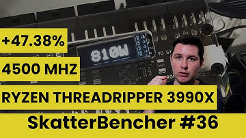 Ryzen Threadripper 3990X Overclocked to 4500 MHz With EK Magnitude Water Block | SkatterBencher #36