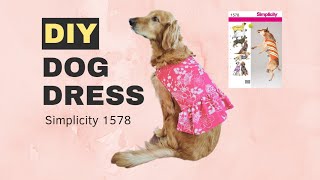 Simplicity 1578 Sew Along // Pattern Hack // Quick and Easy Dog Dress with Ruffles
