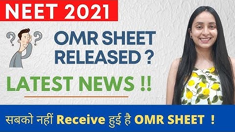 NEET 2021: OMR Sheet RELEASED ! Mail Check किया ?