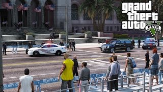 Secret Service Escorting President Trump & Obama in GTA 5