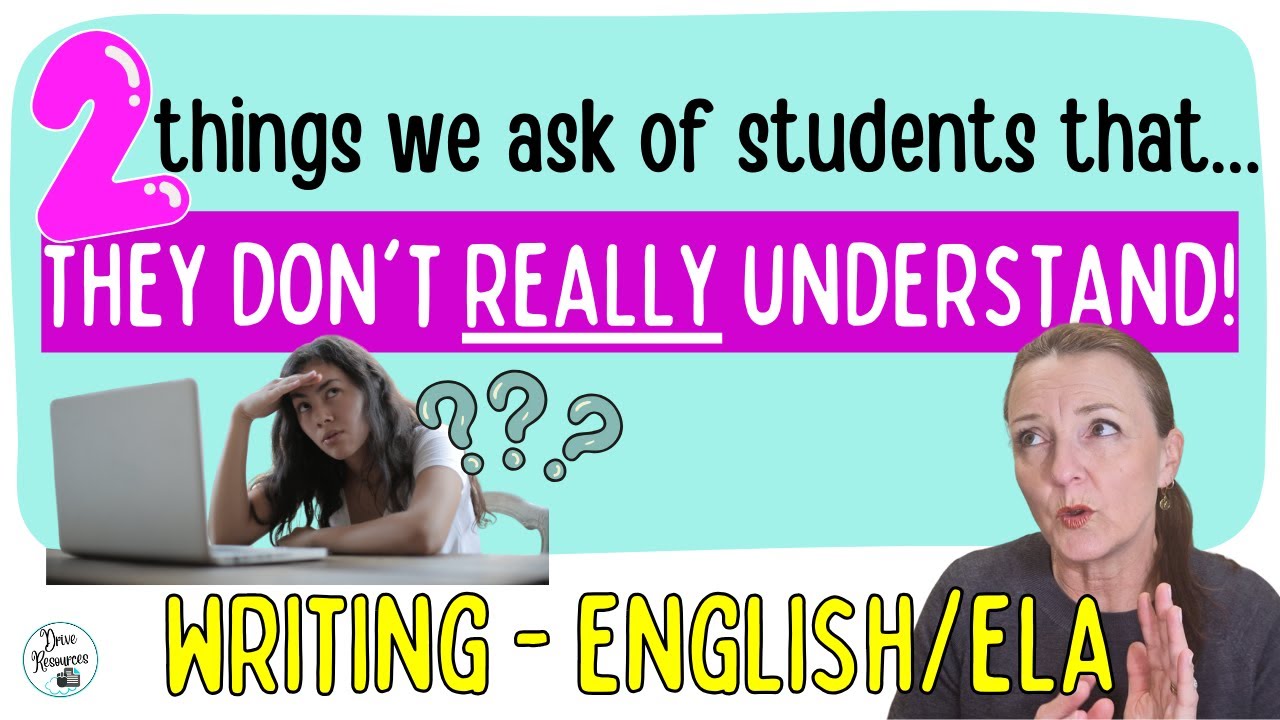 Teaching High School Writing - two terms we use that students don't ...