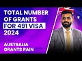 Total number of 491 visa grants in 2024  grants rain soon  australian immigration news 2024