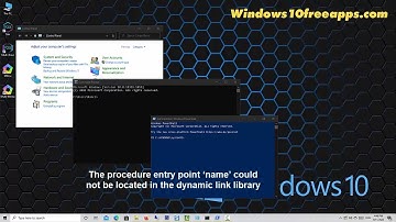 Entry point not found, The procedure entry point could not be located in the dynamic link library