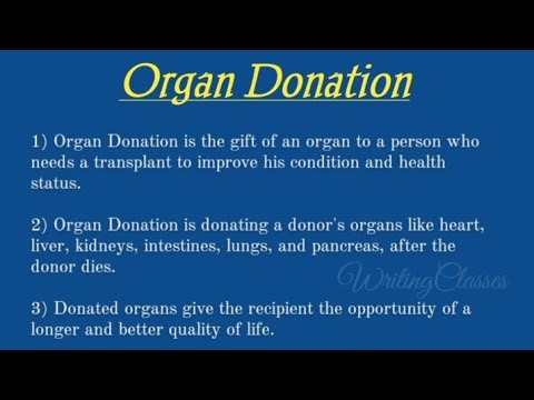 organ donation essay 100 words pdf