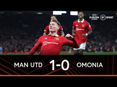 Man utd vs omonia (1-0) | mctominay saves blushes in injury time | europa league highlights