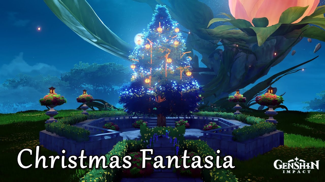Christmas Fantasia - Serenitea Pot Build & Tour | Genshin Impact