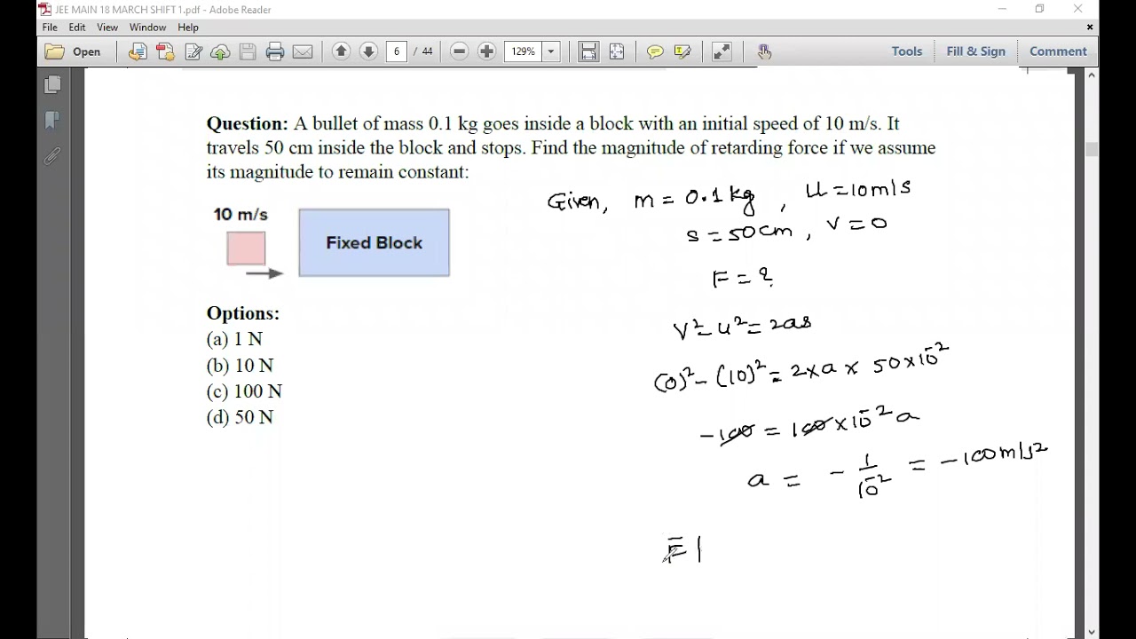 JEE MAIN 18 MARCH SHIFT 1  (OUTGOING SENIORS)