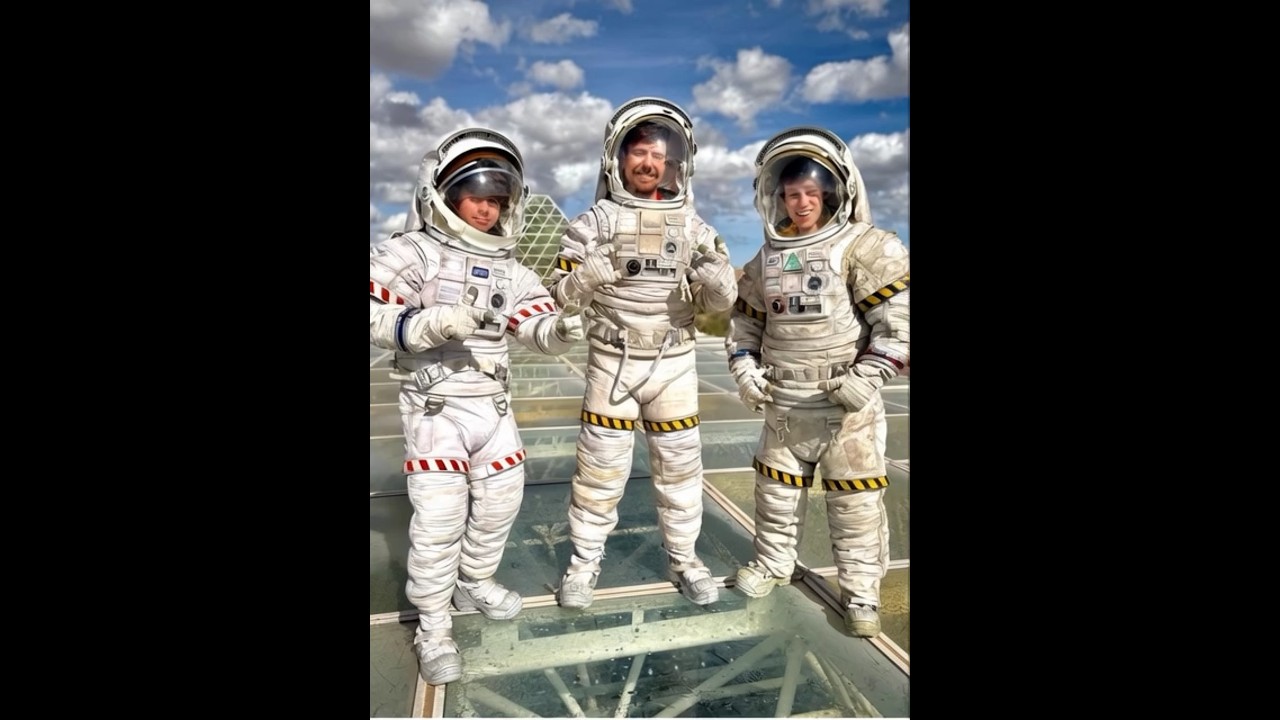 We Stood on a Glass Floor Wearing Astronaut Suits 😱 