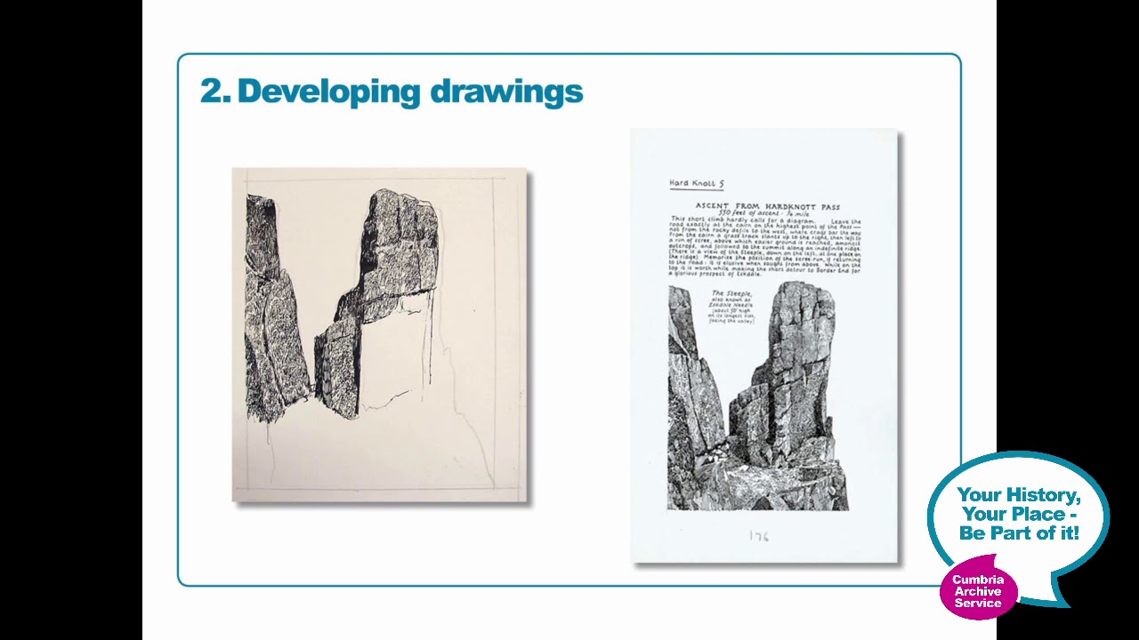 World of Wainwright's Guide Books | Cumbria Archives History Day