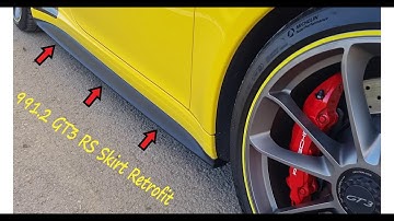 991.1 Side Skirt/Sill Extension Upgrade to GT3 RS 991.2