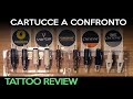 Confronto cartucce per tatuaggio  tattoo cartridges comparison  review