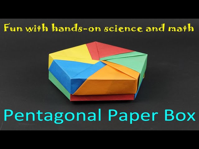 ⁣Pentagonal Paper box | English