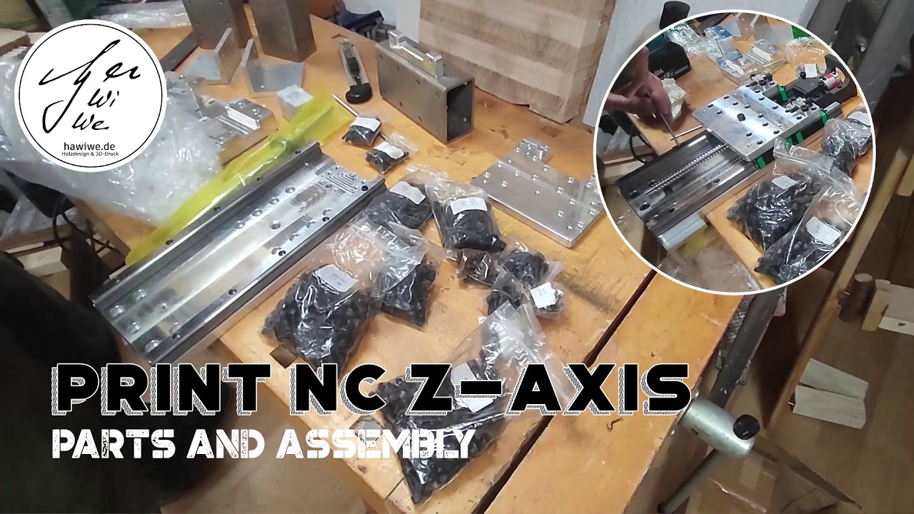 PrintNC Z-Axis assembly - Magicphoenix kit #pnc #cnc #diy - YouTube